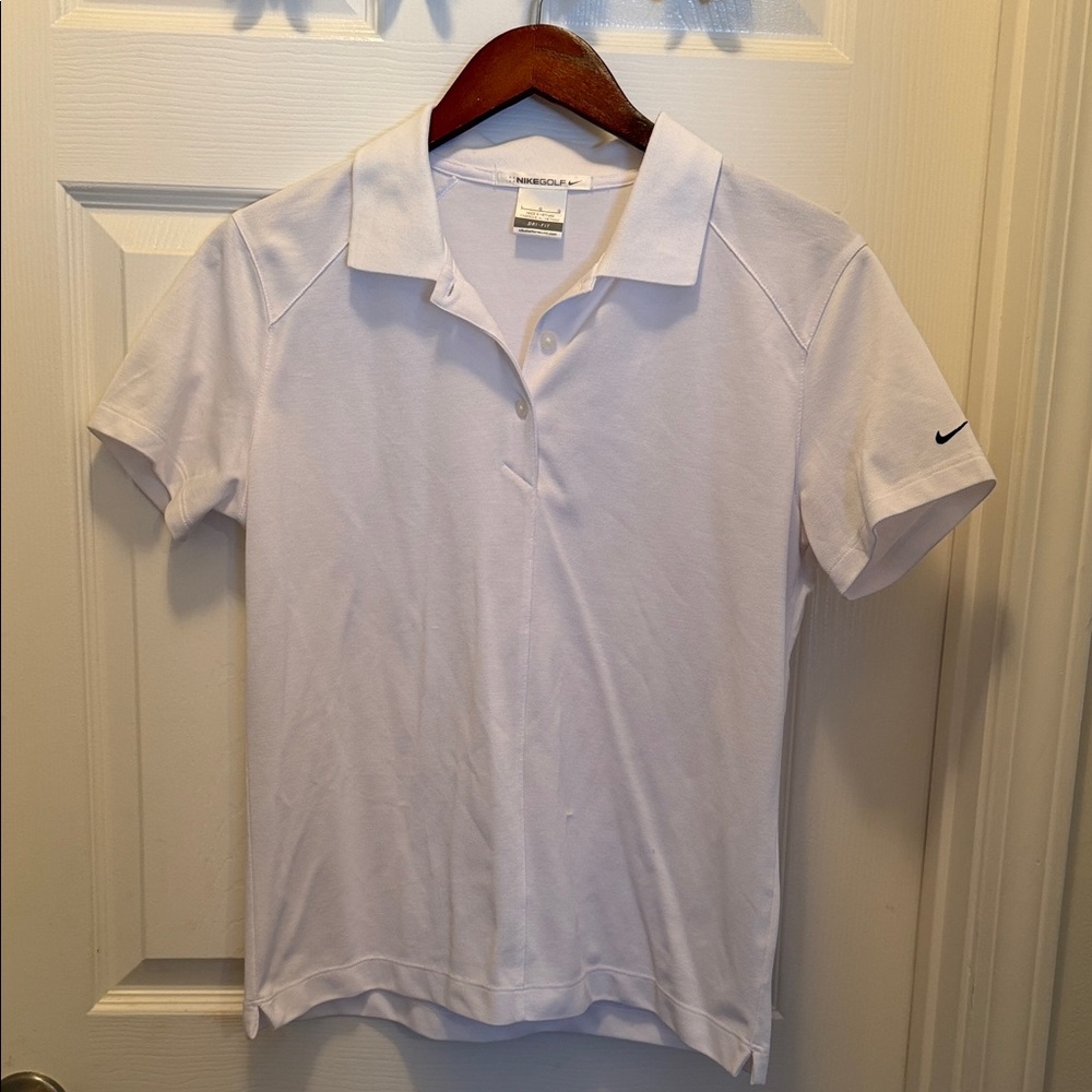 Nike Women's Classic White Button Down Shirt